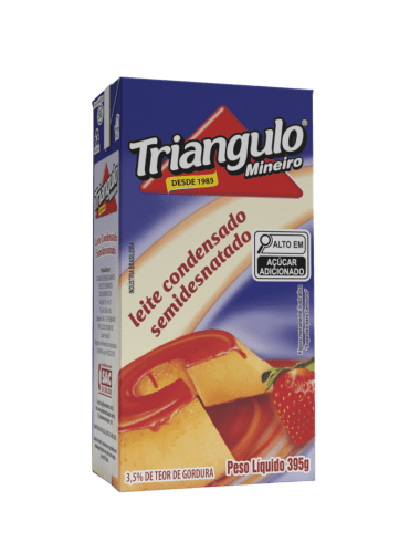 Leite Condensado Semidesnatado Triangulo 395g - 27 Unidades
